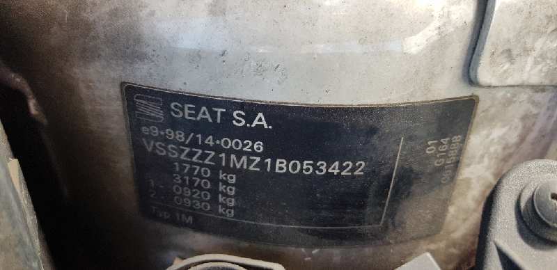 SEAT TOLEDO (1M2) Select Motor 1,9 Ltr. - 66 kW TDI