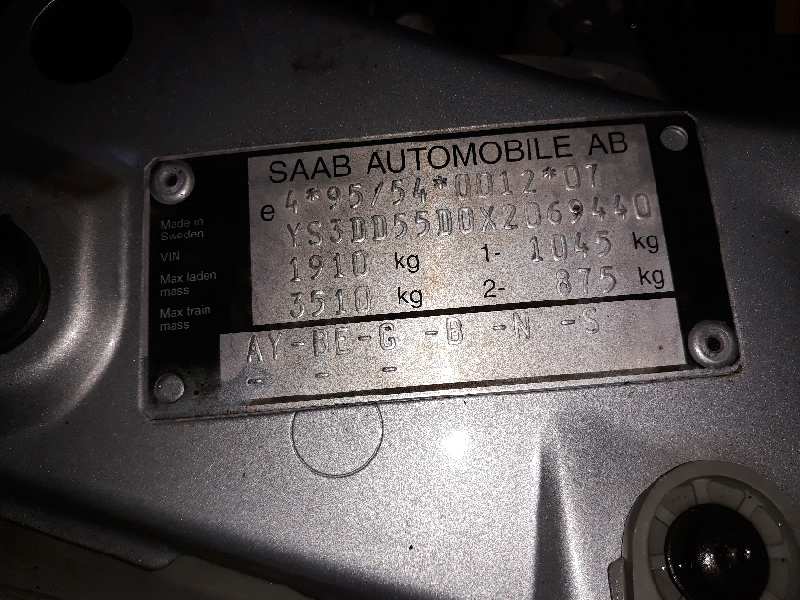 SAAB 9-3 BERLINA 2.2 TID   |   03.99 - 12.01 foto 7