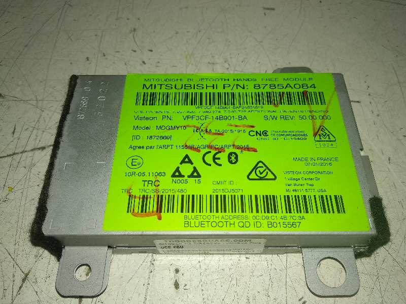MODULO BLUETOOTH CITROEN C4 AIRCROSS Exclusive Plus 2WD   |   11.14 - 12.16