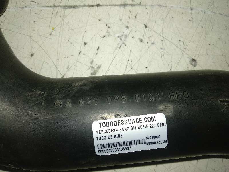 TUBO DE AIRE MERCEDES CLASE S (W220) BERLINA 320 CDI (220.025)   |   08.02 - 12.05