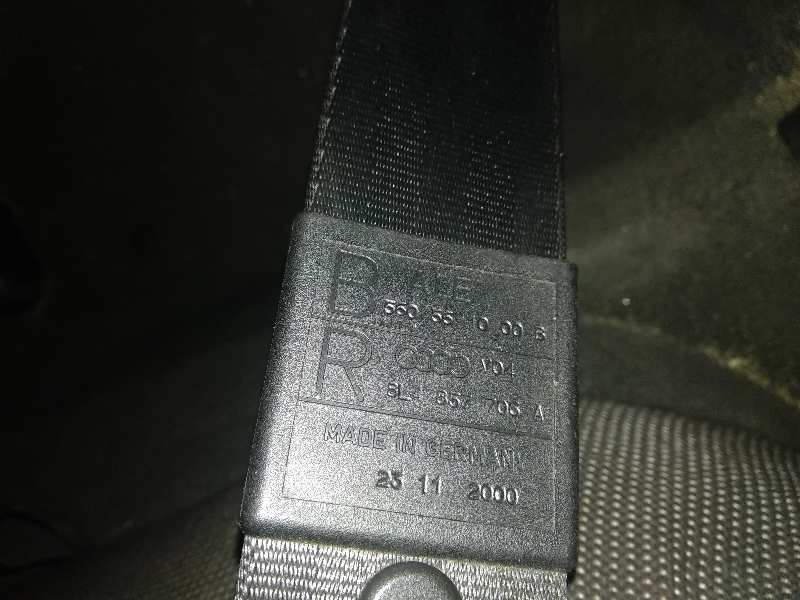 CINTURON SEGURIDAD DELANTERO DERECHO AUDI A3 (8L) 1.9 TDI Ambiente
