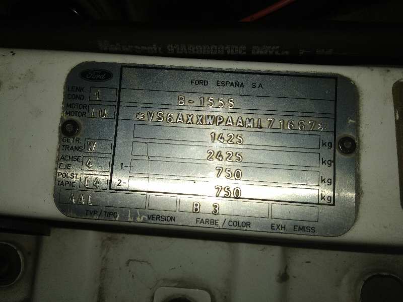 FORD ESCORT BERLINA Bravo Motor 1,6 Ltr. - 65 kW CAT-U