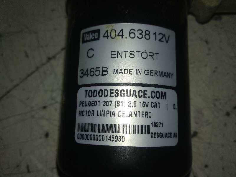 MOTOR LIMPIA DELANTERO PEUGEOT 307 (S1) 2.0 16V CAT