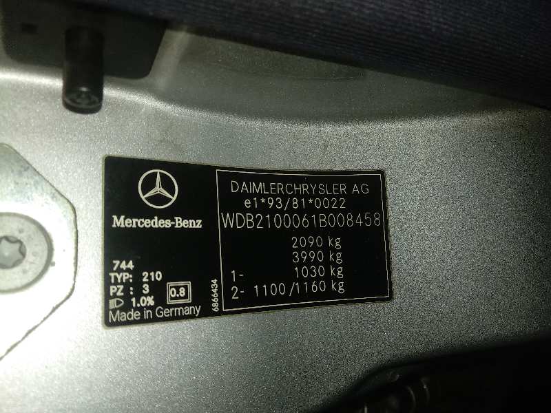 MERCEDES CLASE E (W210) BERLINA DIESEL 220 CDI (210.006)   |   06.99 - 12.02 foto 7