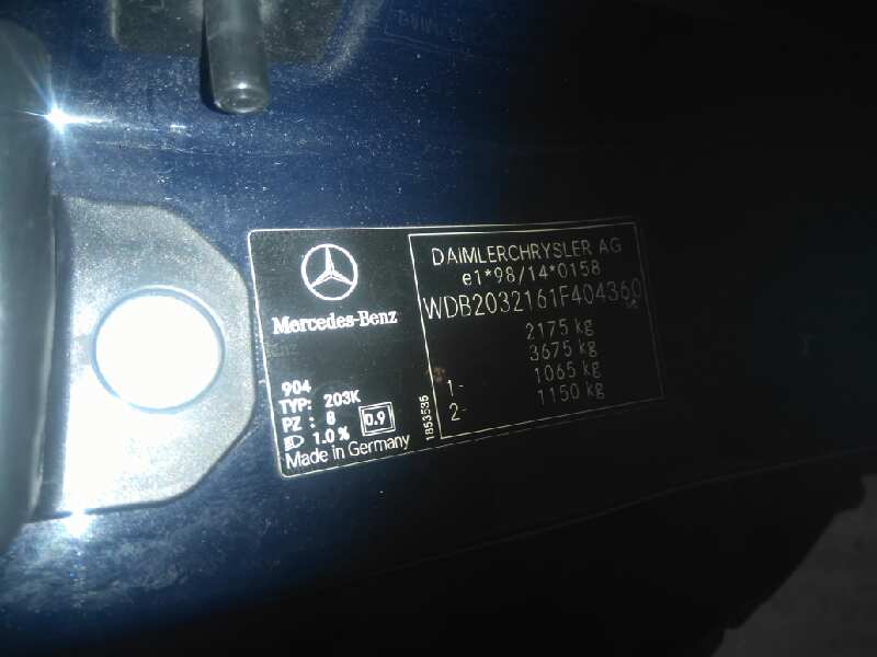MERCEDES CLASE C (W203) FAMILIAR C 270 T CDI (203.216)   |   01.01 - 12.05