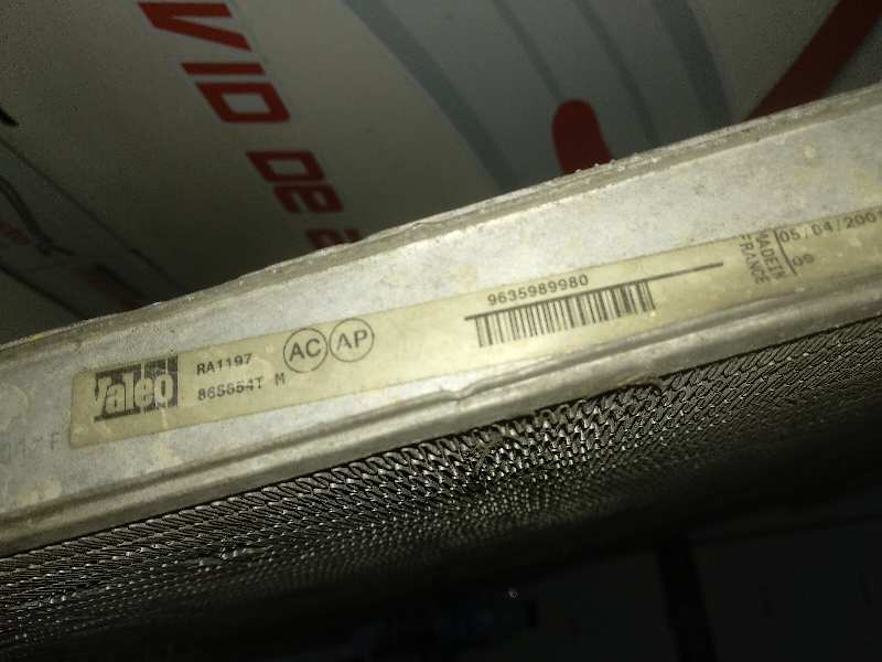 RADIADOR AGUA PEUGEOT 406 BERLINA (S1/S2) SRDT