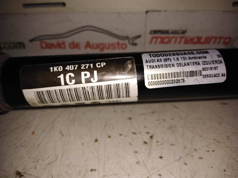 TRANSMISION DELANTERA IZQUIERDA AUDI A3 (8P) 1.6 TDI Ambiente   |   05.09 - 12.12