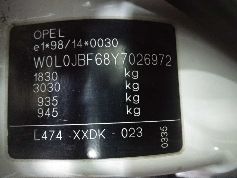 OPEL VECTRA B BERLINA Básico (1999->) Motor 1,6 Ltr. - 74 kW 16V foto 7