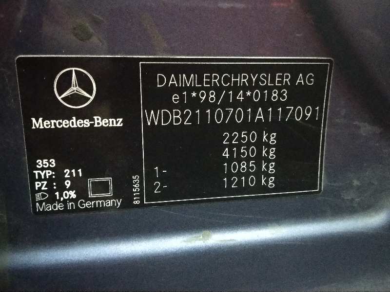 MERCEDES CLASE E (W211) BERLINA E 500  4-Matic (211.083)   |   07.03 - 12.06 foto 7