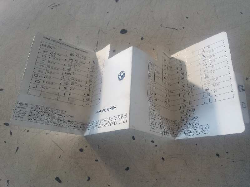 MANUAL FUSIBLES BMW SERIE 6 COUPE (E63) 635d