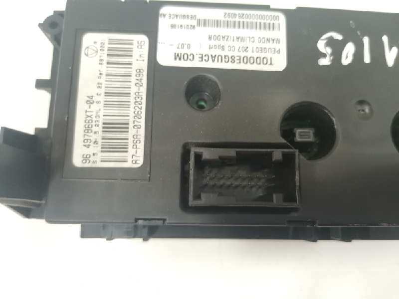 MANDO CLIMATIZADOR PEUGEOT 207 CC Sport   |   0.07 - ...