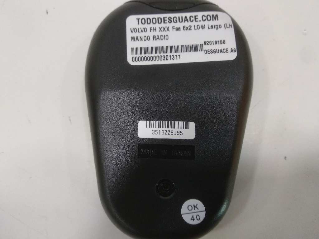 MANDO RADIO VOLVO FH XXX Fsa 6x2 LOW Largo (LH1 o L2H1)