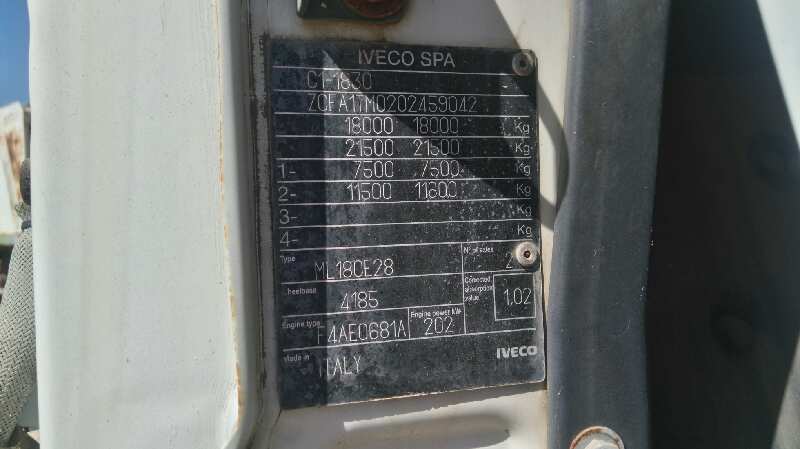 IVECO EUROCARGO FG 160 E Larga distancia   |   09.13 - 12.15