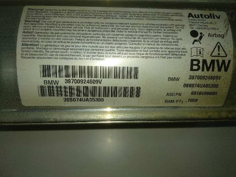 KIT AIRBAG BMW SERIE 6 COUPE (E63) 635d