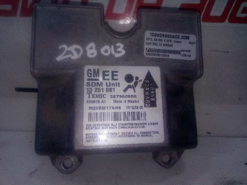 CENTRALITA AIRBAG OPEL ASTRA H BER. Cosmo