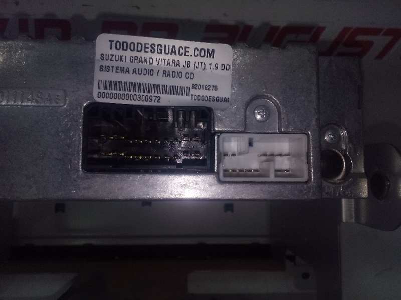 SISTEMA AUDIO / RADIO CD SUZUKI GRAND VITARA JB (JT) 1.9 DDiS JLX-A (5-ptas.)   |   09.05 - 12.10
