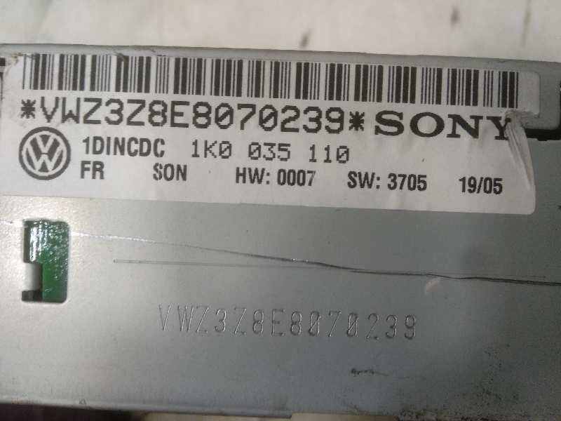 DISQUETERA VOLKSWAGEN GOLF V BERLINA (1K1) Conceptline (E)