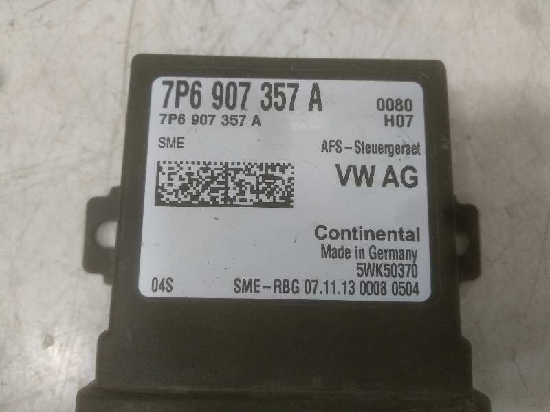 UNIDAD DE CONTROL AJUSTE AUTOMATICO RANGO DE LUZ VOLKSWAGEN GOLF VII LIM. (5G1) R 4Motion BlueMotion Tech.   |   01.15 - 12.17