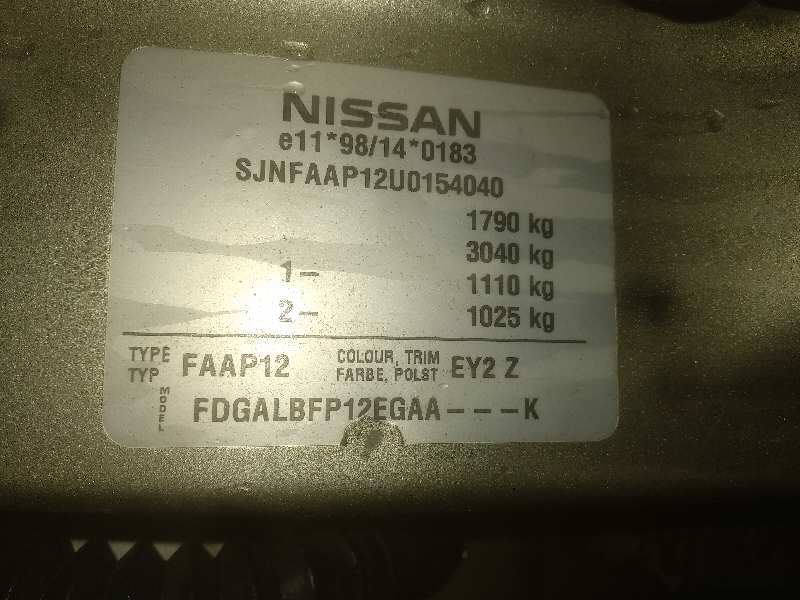 NISSAN PRIMERA BERLINA (P12) Acenta Motor 1,6 Ltr. - 80 kW CAT foto 3