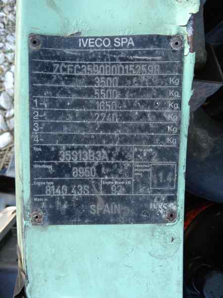 IVECO DAILY CAJA CERRADA (1999 =>) 35 - S 13 Caja cerrada   |   01.99 - 12.04 foto 11
