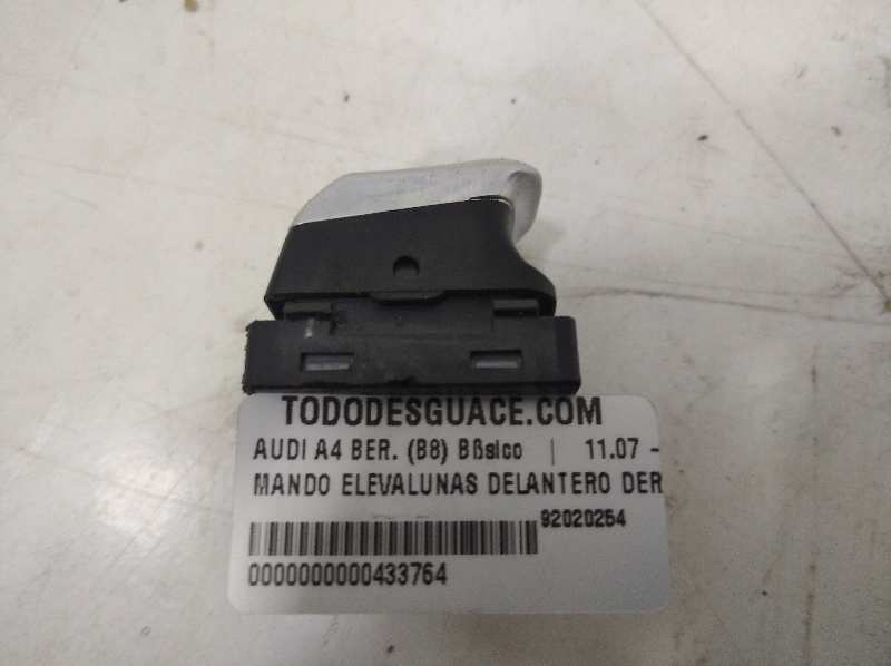 MANDO ELEVALUNAS DELANTERO DERECHO AUDI A4 BER. (B8) Básico   |   11.07 - 12.13