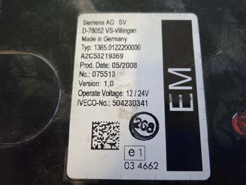 MODULO ELECTRONICO IVECO STRALIS (AS) *   |   0.02 - 0.13