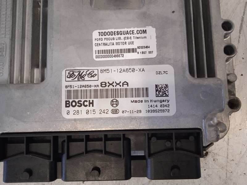 CENTRALITA MOTOR UCE FORD FOCUS LIM. (CB4) Titanium   |   12.07 - 12.11