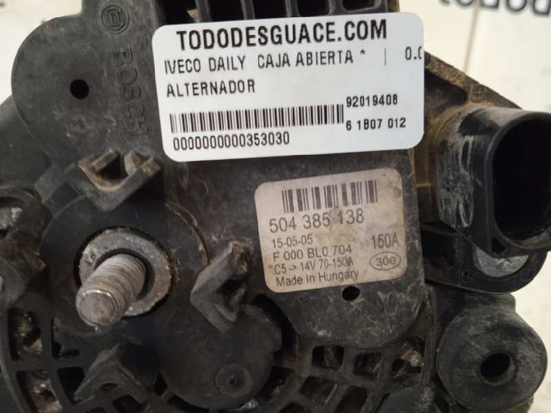 ALTERNADOR IVECO DAILY CAJA ABIERTA *