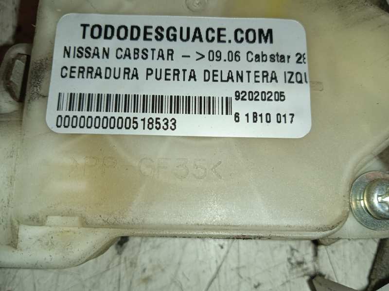 CERRADURA PUERTA DELANTERA IZQUIERDA foto 2