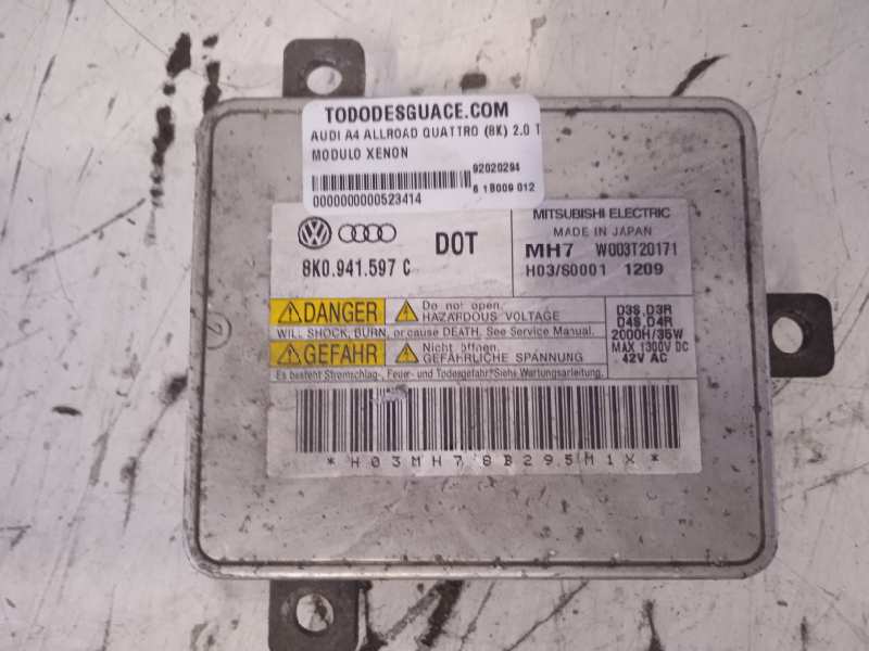 MODULO XENON AUDI A4 ALLROAD QUATTRO (8K) 2.0 TDI (125kW)   |   03.09 - 12.11