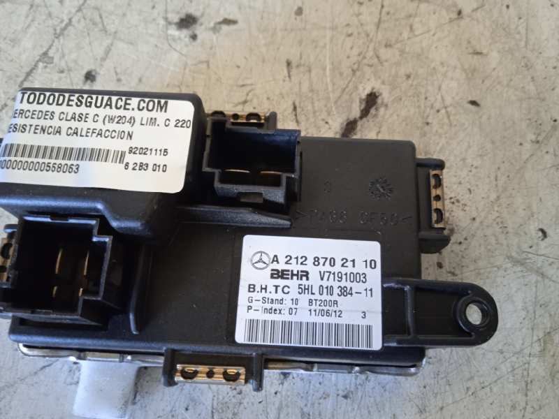RESISTENCIA CALEFACCION MERCEDES CLASE C (W204) LIM. C 220 CDI BlueEfficiency (204.002)   |   01.11 - 12.14