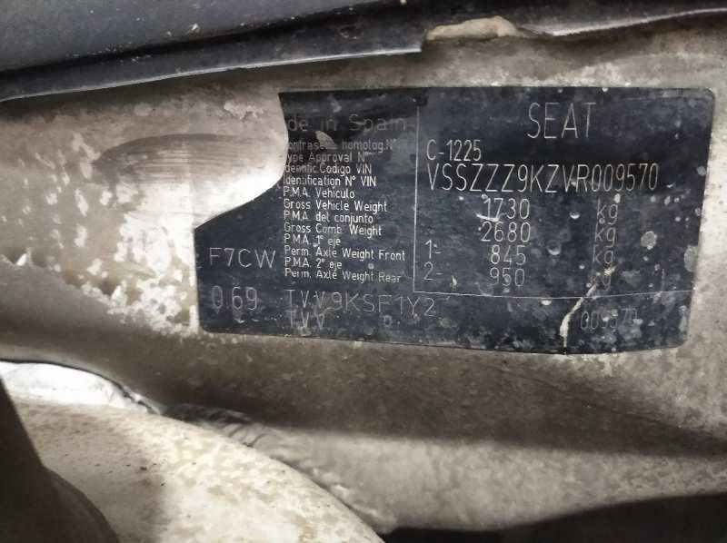 SEAT INCA (6K9) 1.9 SDI CL Kombi   |   08.96 - 12.03