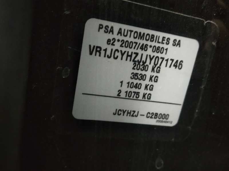 DS 7 CROSSBACK 1.5 CM3 DIESEL