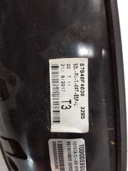 RETROVISOR IZQUIERDO ELECTRICO TOYOTA C-HR HYBRID ACTIVE HÍBRIDO
