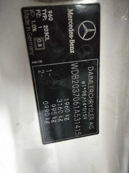 MERCEDES CLASE C (W203) SPORTCOUPE C 220 CDI (203.706)   |   10.00 - 12.04