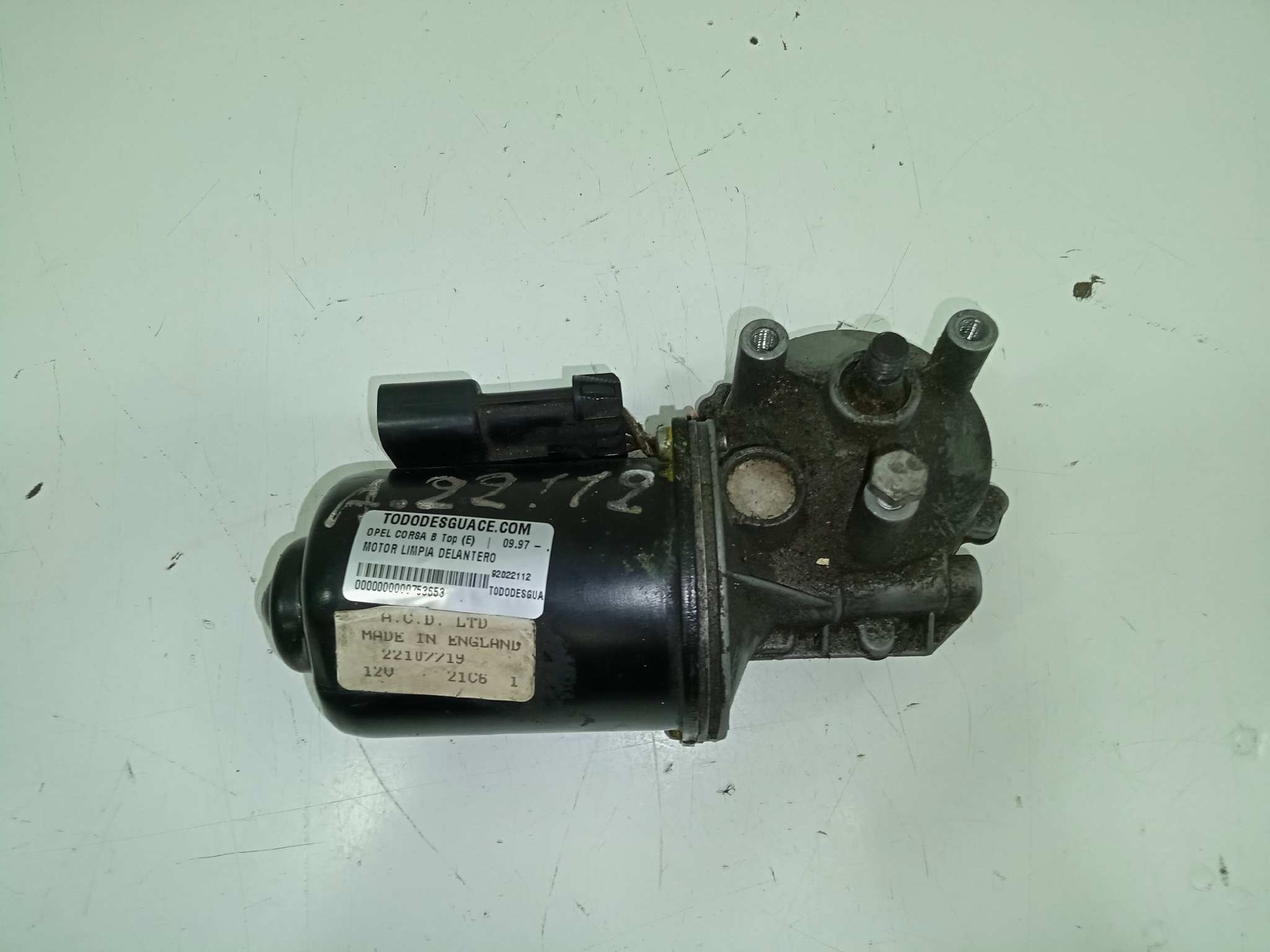 MOTOR LIMPIA DELANTERO foto 2