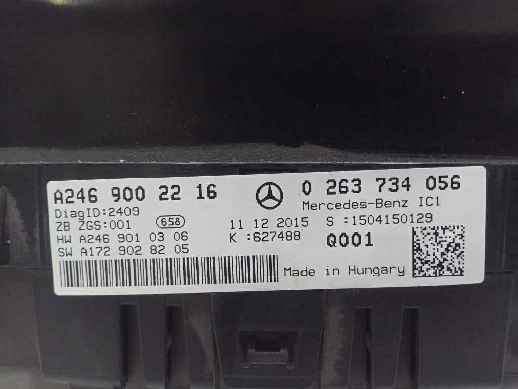 CUADRO INSTRUMENTOS MERCEDES CLASE B (W246) B 180 CDI (246.212)   |   06.13 - 12.18