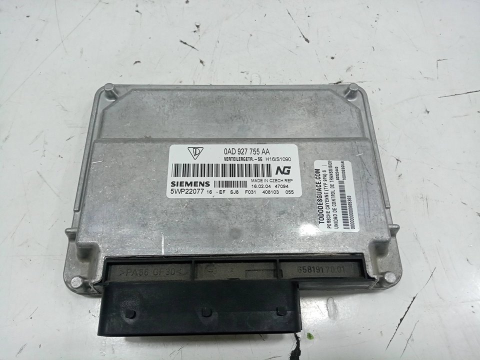 UNIDAD DE CONTROL DE TRANSMISION PORSCHE CAYENNE (TYP 9PA) S   |   08.02 - 12.07