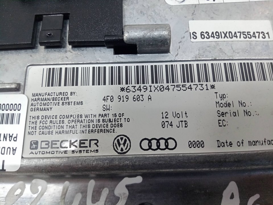 PANTALLA AUDI A6 BERLINA (4F2) 3.0 V6 24V TDI