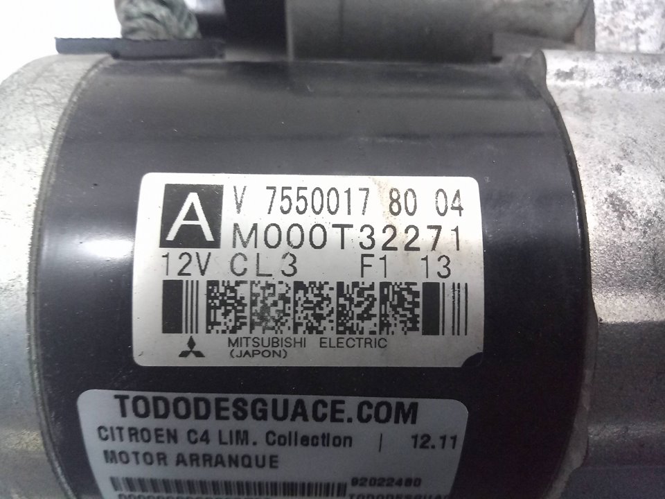 MOTOR ARRANQUE CITROEN C4 LIM. Collection   |   12.11 - 12.14