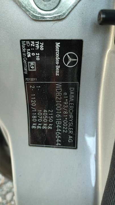 MERCEDES CLASE E (W210) BERLINA DIESEL 270 CDI (210.016)   |   06.99 - 12.02 foto 10