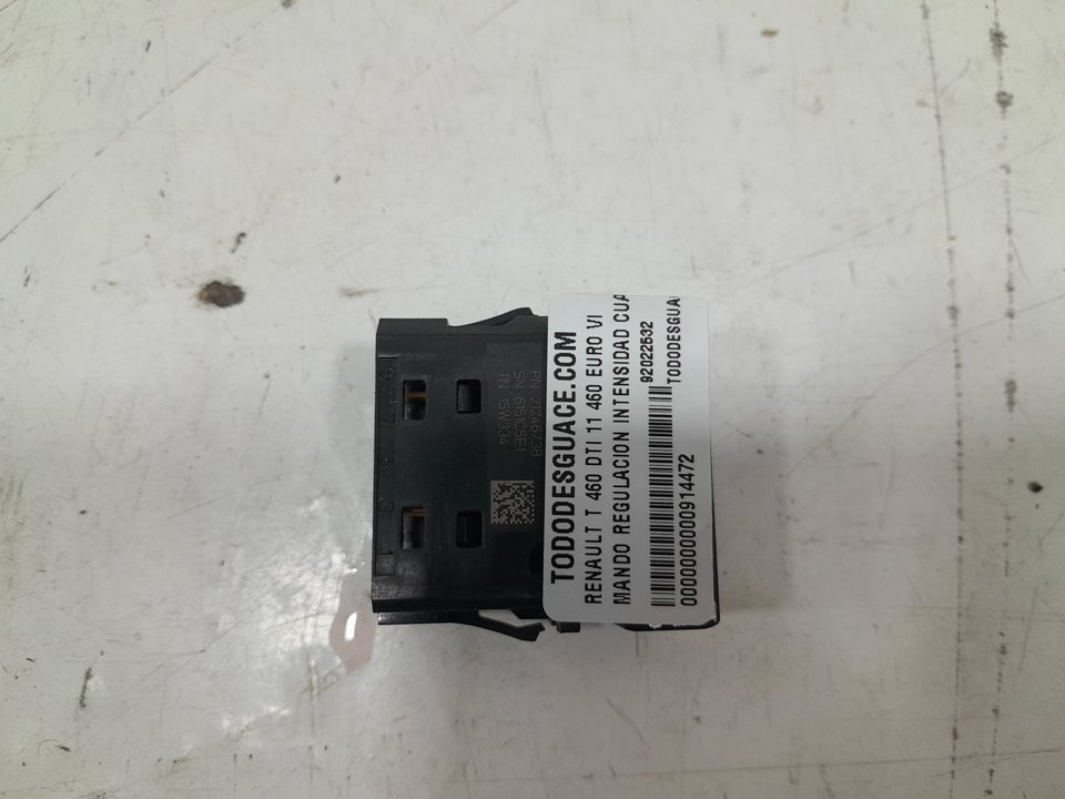 MANDO REGULACION INTENSIDAD CUADRO INSTRUMENTOS RENAULT T 460 DTI 11 460 EURO VI