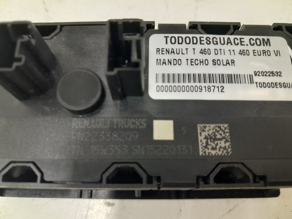 MANDO TECHO SOLAR RENAULT T 460 DTI 11 460 EURO VI