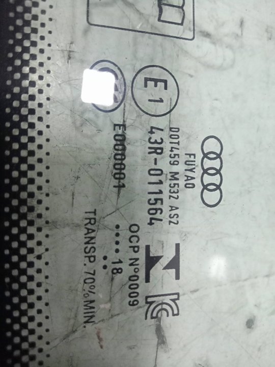 LUNA CUSTODIA TRASERA IZQUIERDA AUDI Q3 (8UG) Attraction   |   01.15 - 12.18