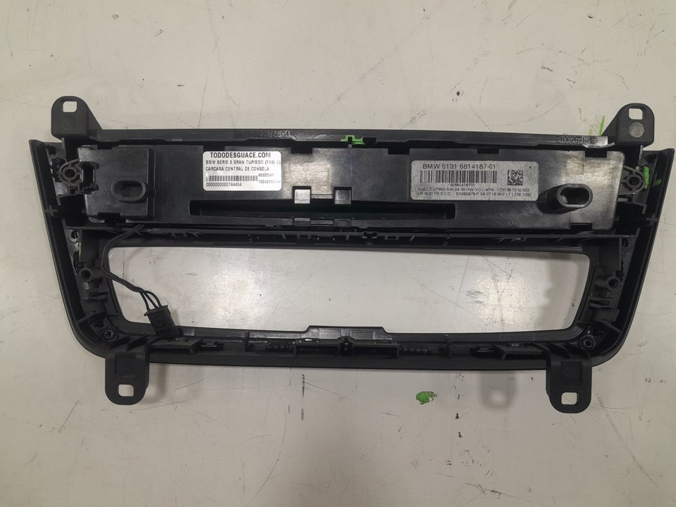CARCASA CENTRAL DE CONSOLA BMW SERIE 3 GRAN TURISMO (F34) 318d   |   03.13 - 12.15