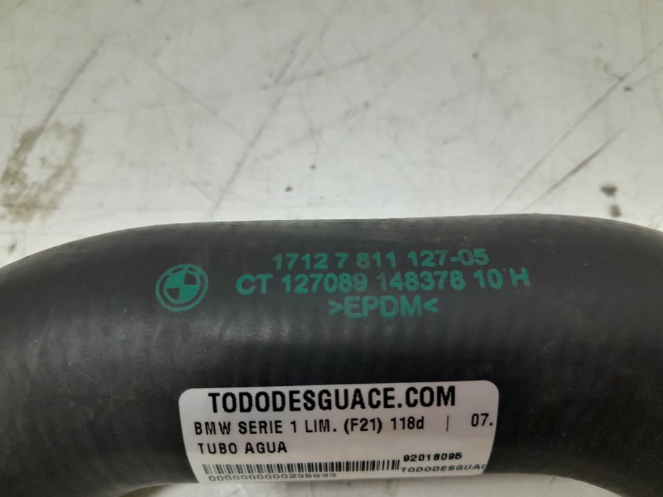 TUBO AGUA BMW SERIE 1 LIM. (F21) 118d   |   07.12 - 12.15