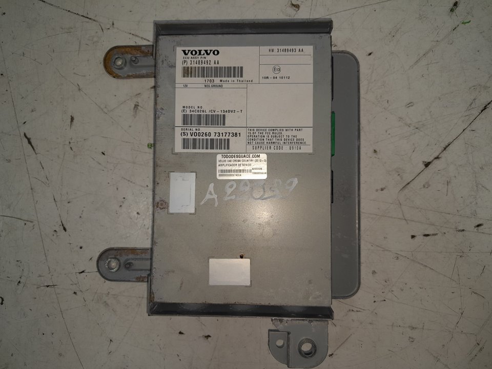 AMPLIFICADOR DE SONIDO VOLVO V40 CROSS COUNTRY (2012-0) Basis