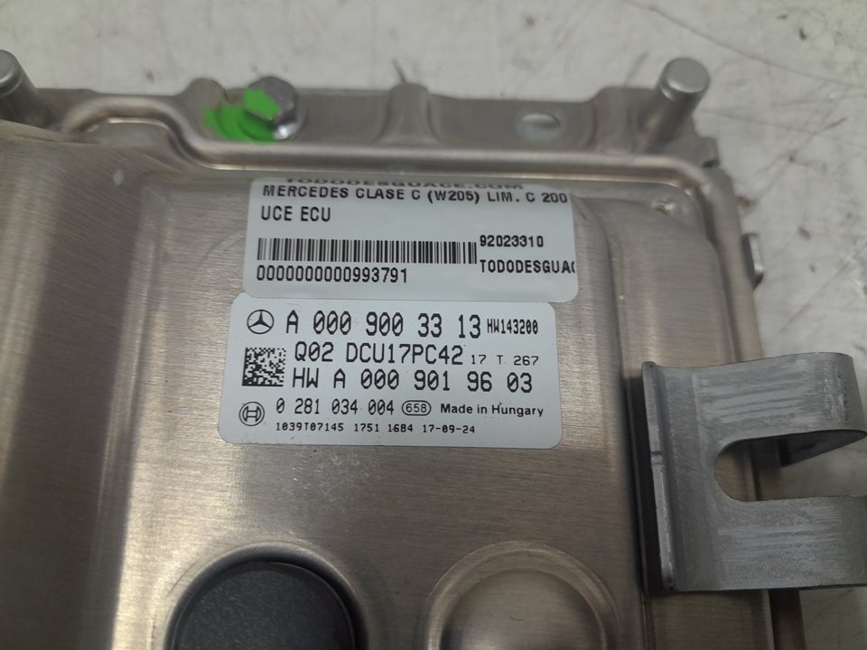 UCE ECU MERCEDES-BENZ CLASE C (W205) LIM. C 200 d 7G-Tronic Plus (205.007)