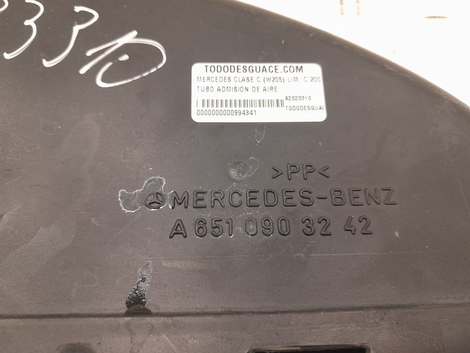 TUBO ADMISION DE AIRE MERCEDES-BENZ CLASE C (W205) LIM. C 200 d 7G-Tronic Plus (205.007)