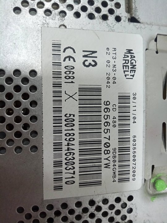 SISTEMA AUDIO / RADIO CD PEUGEOT 407 ST Confort